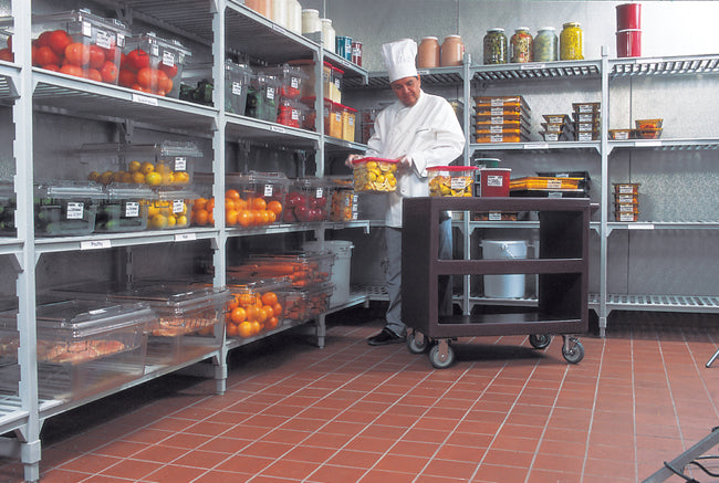 walk in fridge in restaurant kitchen