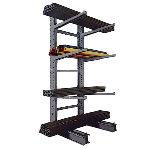 Standard Duty Single Sided Cantilever Racks with 12" Arms