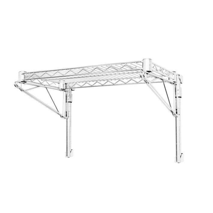 Adjustable Wall-Mounted Wire Shelving - 1 Shelf