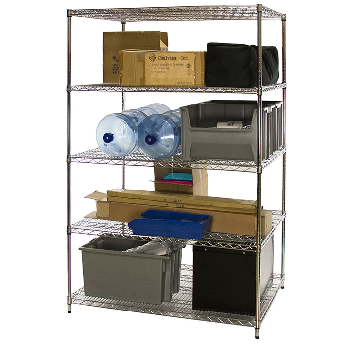 48"w Chrome Wire Shelving