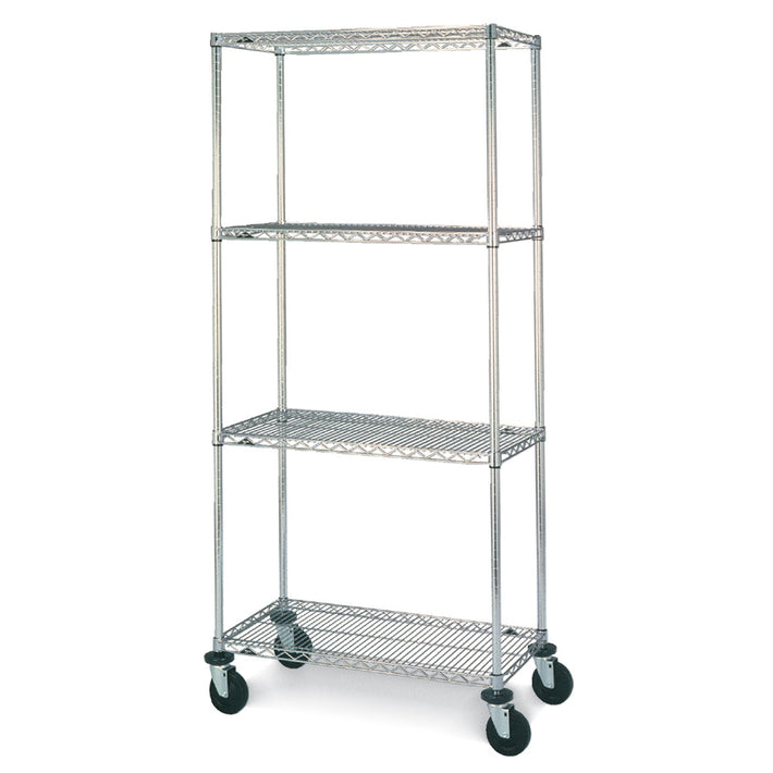 Metro Chrome Wire Shelving Carts