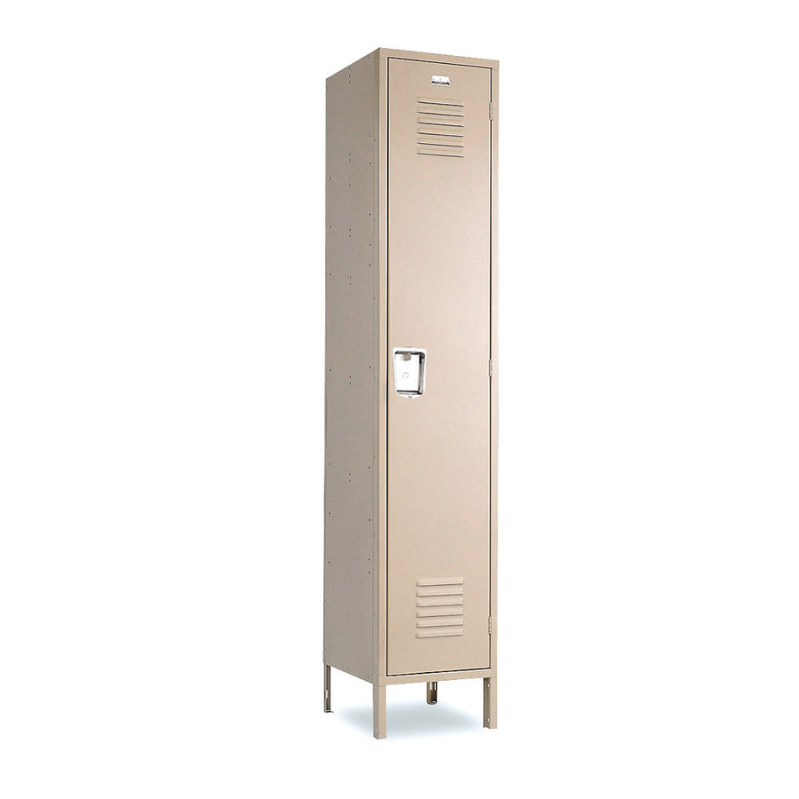 Single Tier Lockers - 12"d x 12"w x 60"h - Champagne