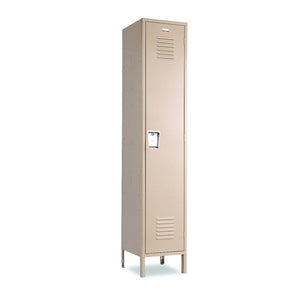 Single Tier Lockers - 12"d x 12"w x 60"h - Champagne