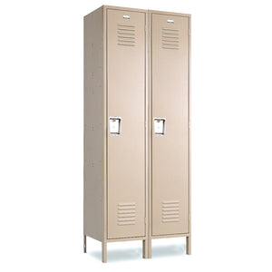 Single Tier Lockers - 12"d x 12"w x 60"h - Champagne