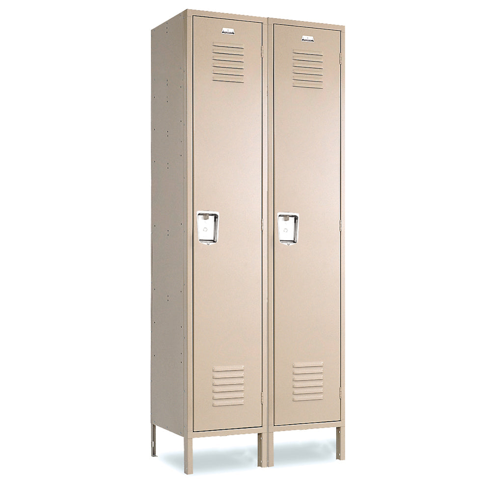 Single Tier Lockers - 12"d x 12"w x 72"h - Champagne