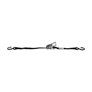 Lift-All Load Hugger™ 1 in. x 15 ft. Polyester Tie Down w/ Ratchet, 1-Ply, Coated Open Hook, 2,100 lbs. Ultimate Strength, 700 lbs. Working Load Limit 16 pc