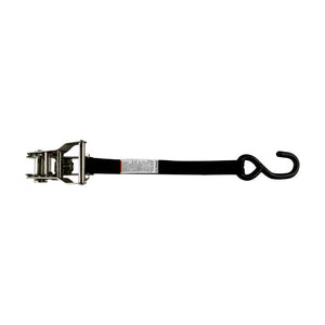 Lift-All Load Hugger™ 1 in. x 15 ft. Polyester Tie Down w/ Ratchet, 1-Ply, Coated Open Hook, 2,100 lbs. Ultimate Strength, 700 lbs. Working Load Limit 16 pc