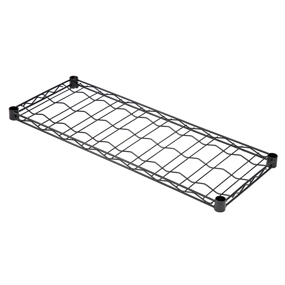 14"d Black Wire Wine Rack Shelves