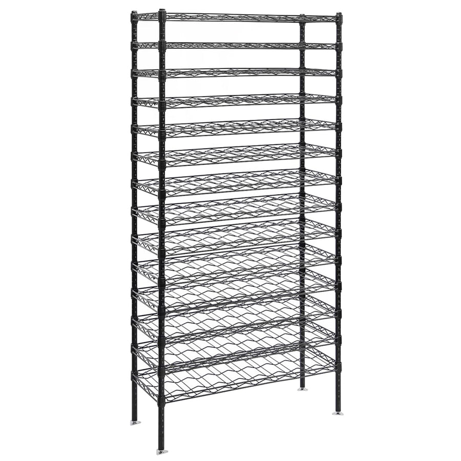 14"d Black Wire Wine Racks