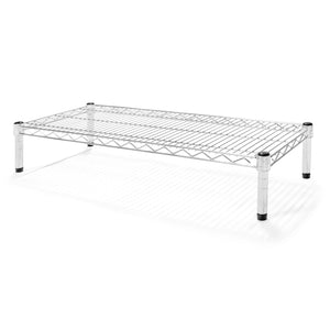 14"d x 6"h Chrome Wire Shelving w/ 1 Shelf