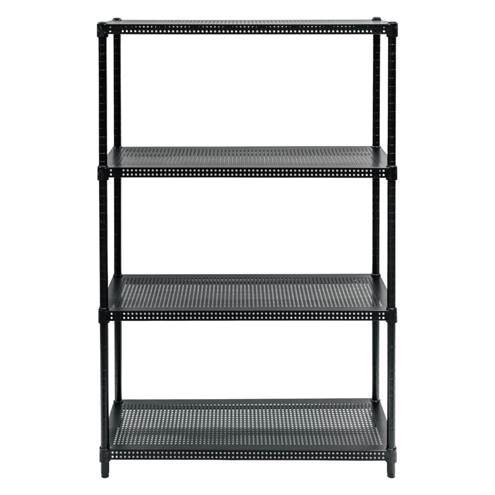 Standard Duty 14"d x 36"w x 54"h 4-Tier Perforated Metal Shelving