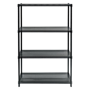 Standard Duty 14"d x 36"w x 54"h 4-Tier Perforated Metal Shelving