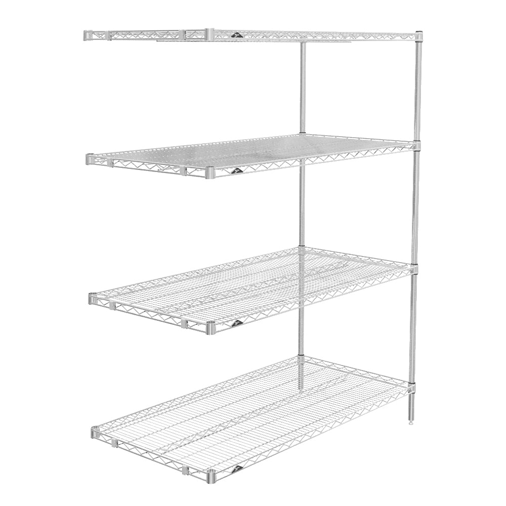 18"d x 63"h - Metro Super Erecta Stainless Steel 4-Shelf Add-On Units