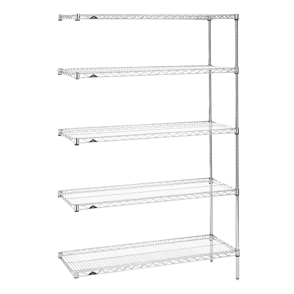 18"d x 74"h - Metro Super Erecta Stainless Steel 5-Shelf Add-On Units