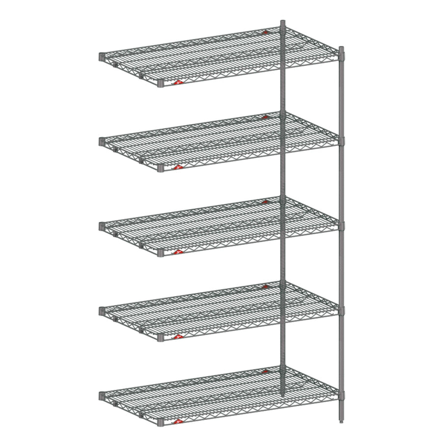 18"d x 74"h - Metro Super Erecta 5-Shelf Add-On Units - Metroseal 4