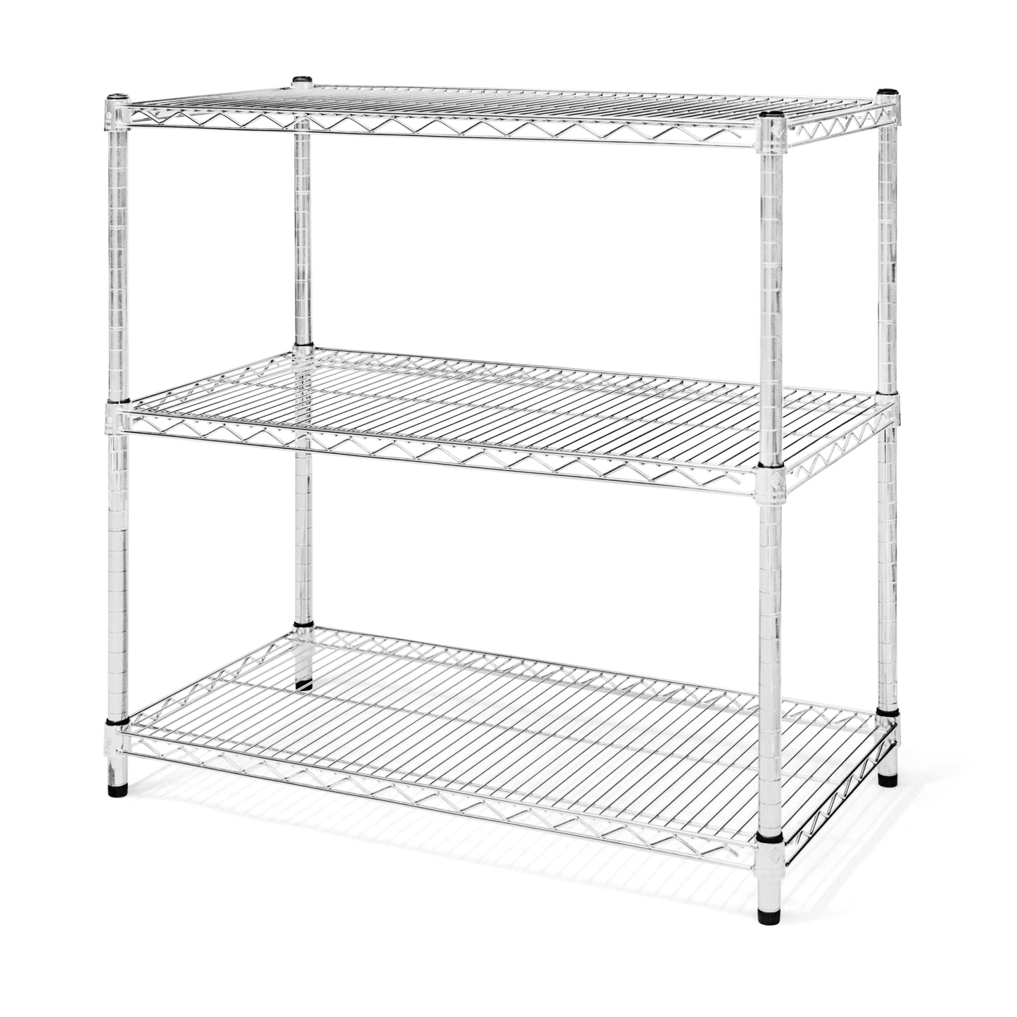 24"d x 34"h Wire Shelving w/ 3 Shelves