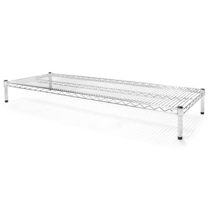 21"d x 6"h Chrome Wire Shelving w/ 1 Shelf