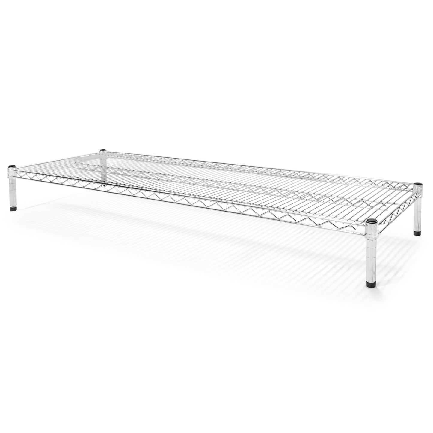 18"d x 6"h Chrome Wire Shelving w/ 1 Shelf