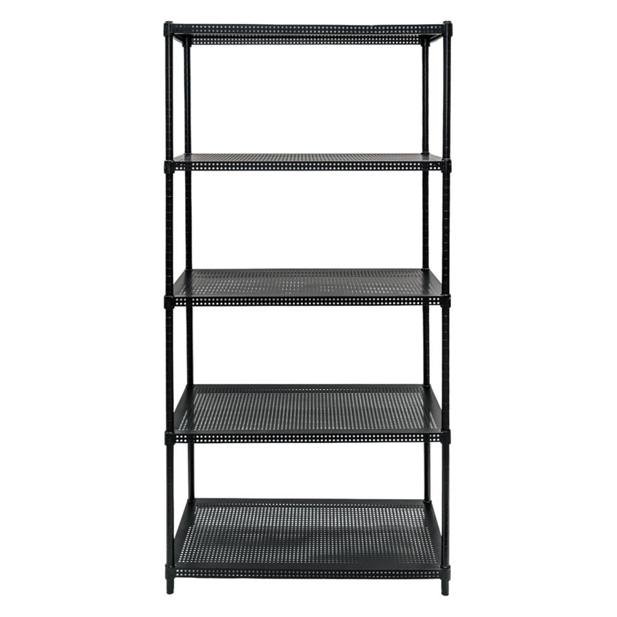 Standard Duty 18"d x 36"w x 72"h 5-Tier Perforated Metal Shelving