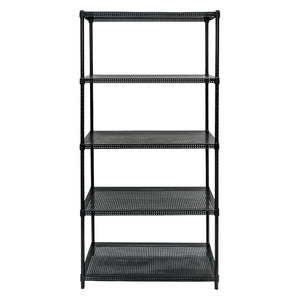 Standard Duty 18"d x 36"w x 72"h 5-Tier Perforated Metal Shelving