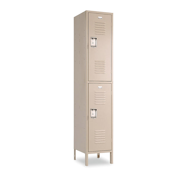 Double Tier Lockers - 12"d x 12"w x 78"h - Champagne