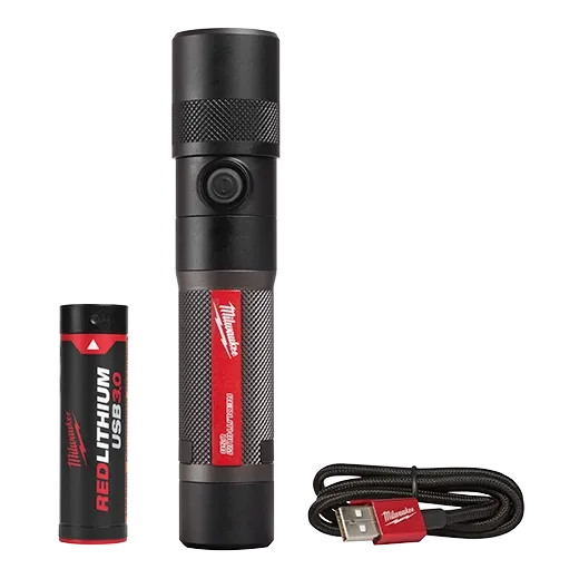 Milwaukee REDLITHIUM™ USB 1100L Twist Focus Flashlight (2161-21)