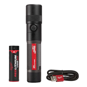 Milwaukee REDLITHIUM™ USB 1100L Twist Focus Flashlight (2161-21)