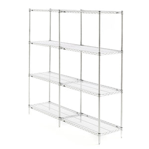 21"d x 63"h - Metro Super Erecta Stainless Steel 4-Shelf Add-On Units