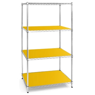 21"d Plastic Wire Shelf Liners - Light Yellow