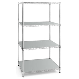 21"d Plastic Wire Shelf Liners - Light Gray