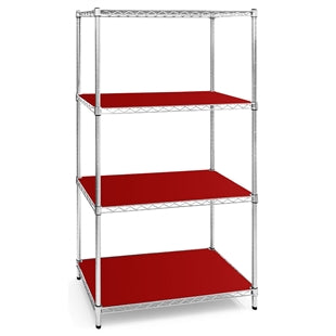 21"d Plastic Wire Shelf Liners - Red