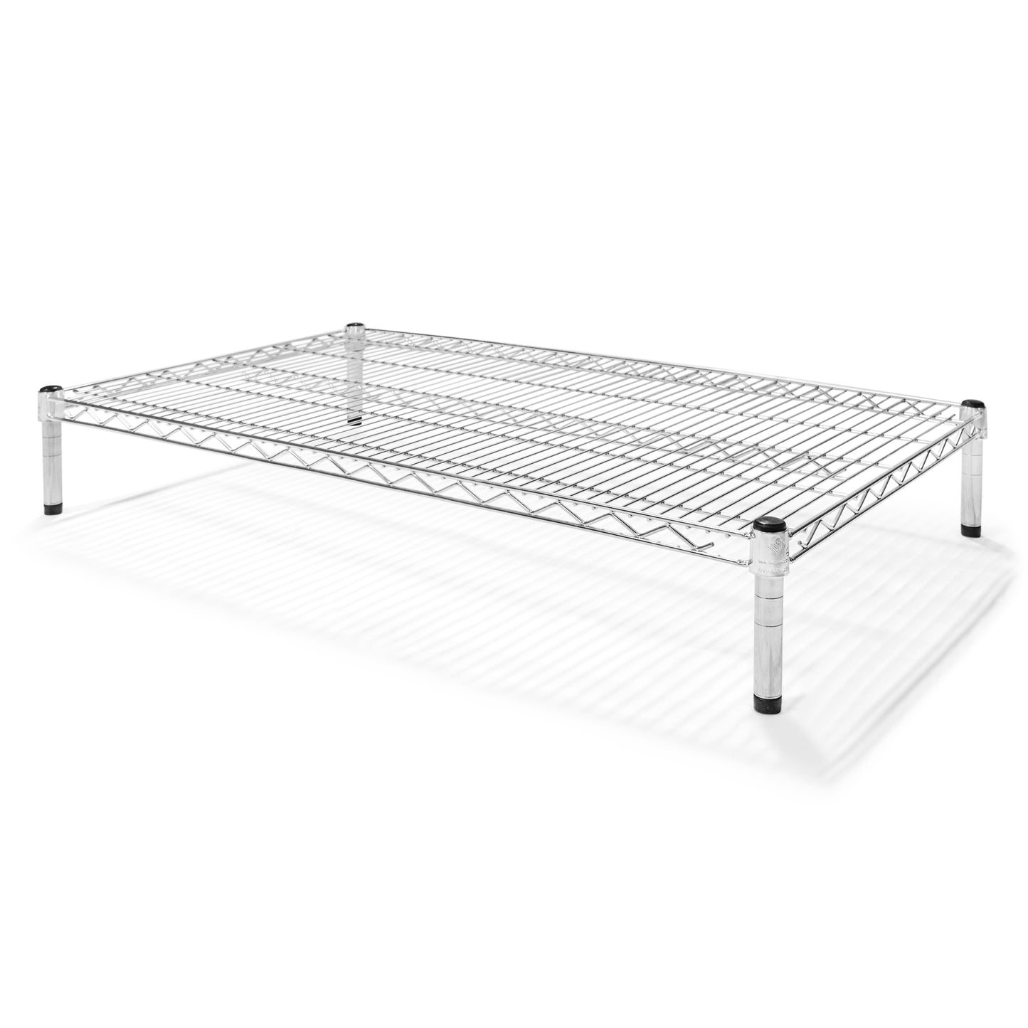 24"d x 6"h Chrome Wire Shelving w/ 1 Shelf