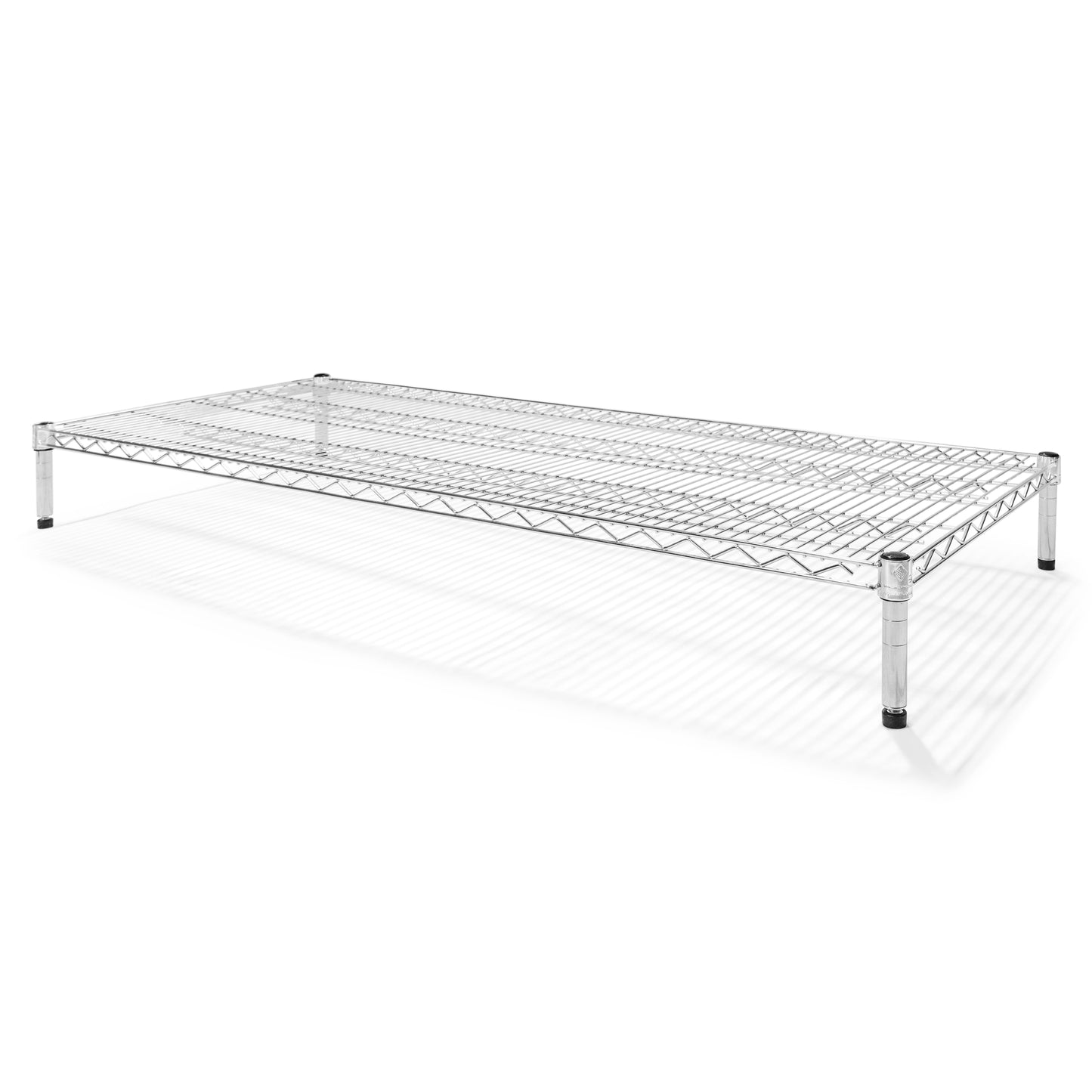 24"d x 6"h Chrome Wire Shelving w/ 1 Shelf