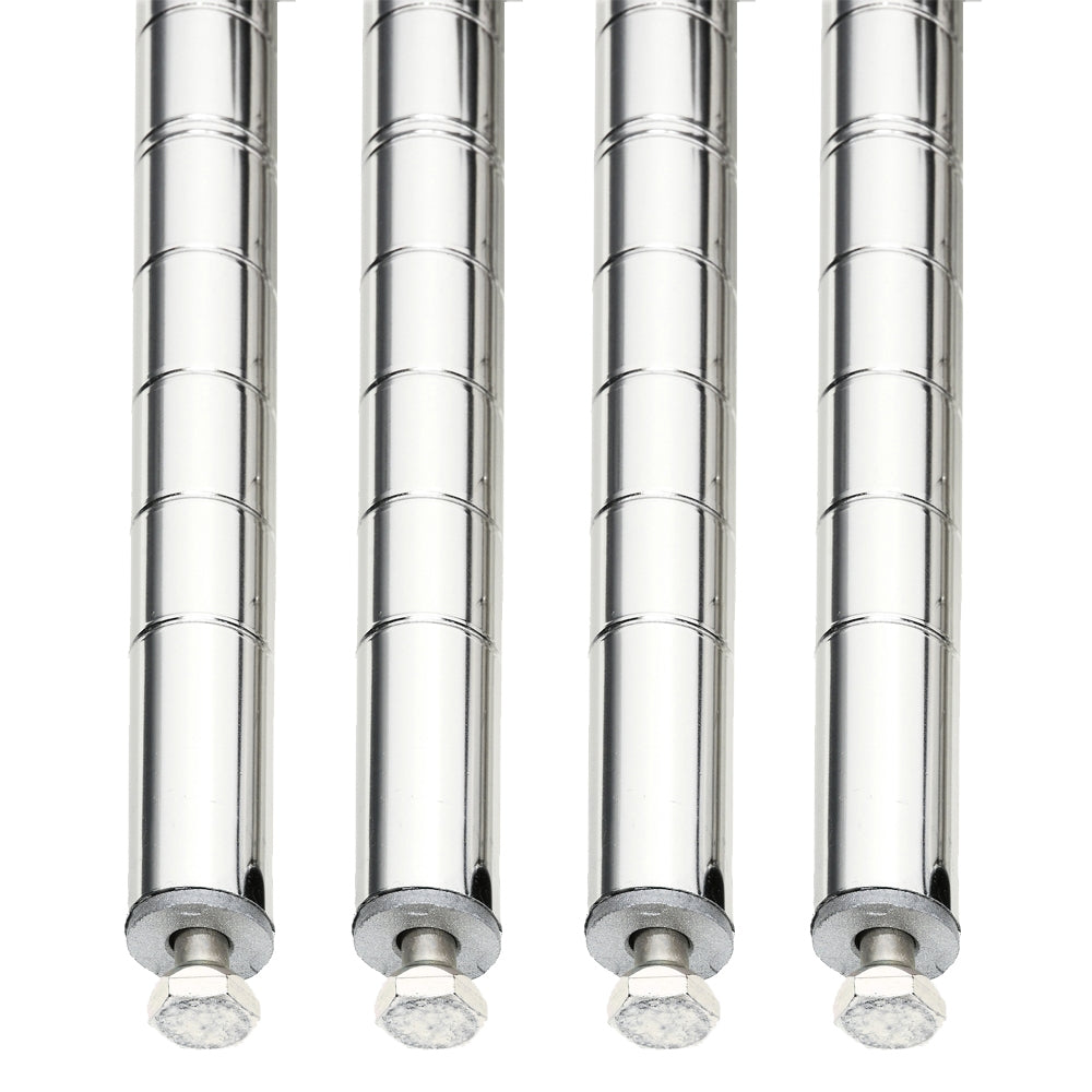 Super Erecta SiteSelect Stationary Posts - Stainless Steel - 4-Pack