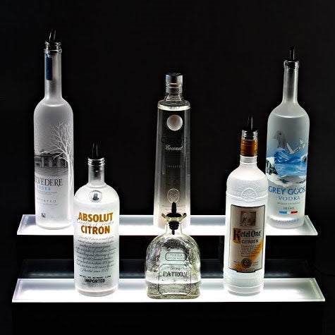 Two Tier LED Bottle Display