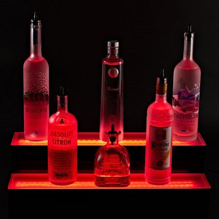 Two Tier LED Bottle Display