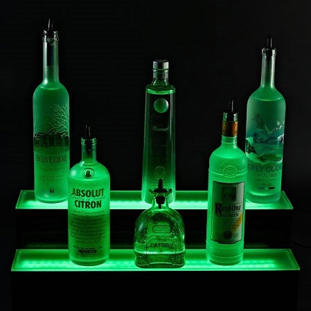 Two Tier LED Bottle Display