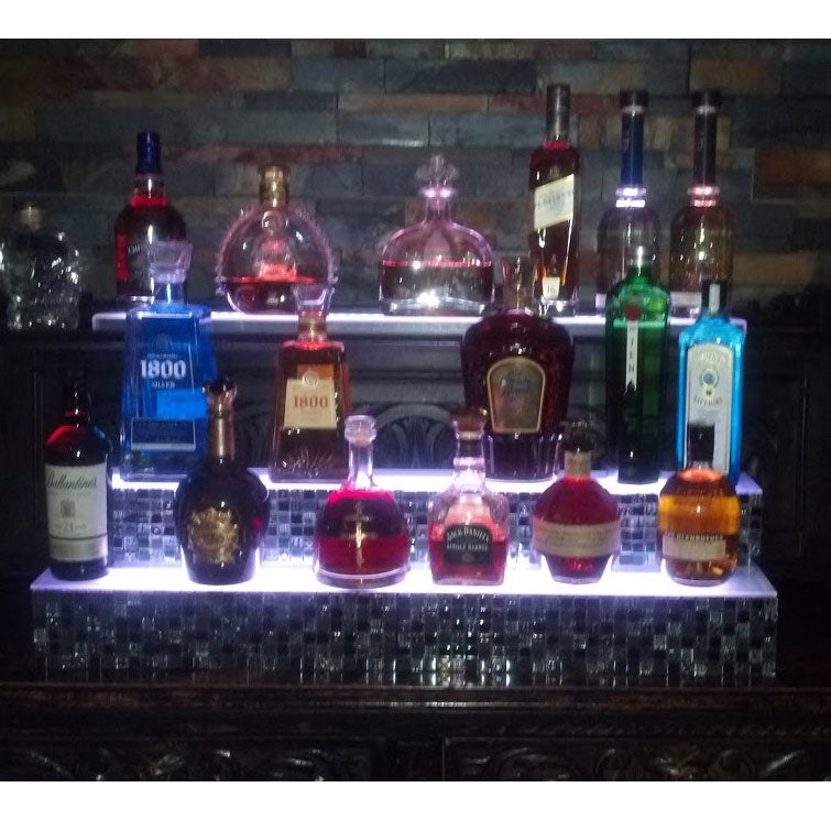 Two Tier LED Bottle Display