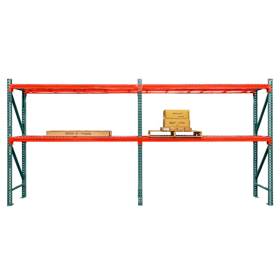 2-Tier Teardrop Pallet Rack Add-On Units - 36"d x 120"h