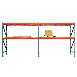 2-Tier Teardrop Pallet Rack Add-On Units - 36"d x 120"h