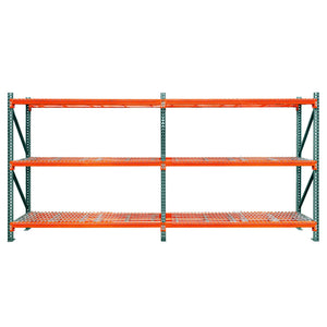 3-Tier Teardrop Pallet Rack Add-On Units w/ Wire Decking - Heavy Duty - 42"d x 144"h