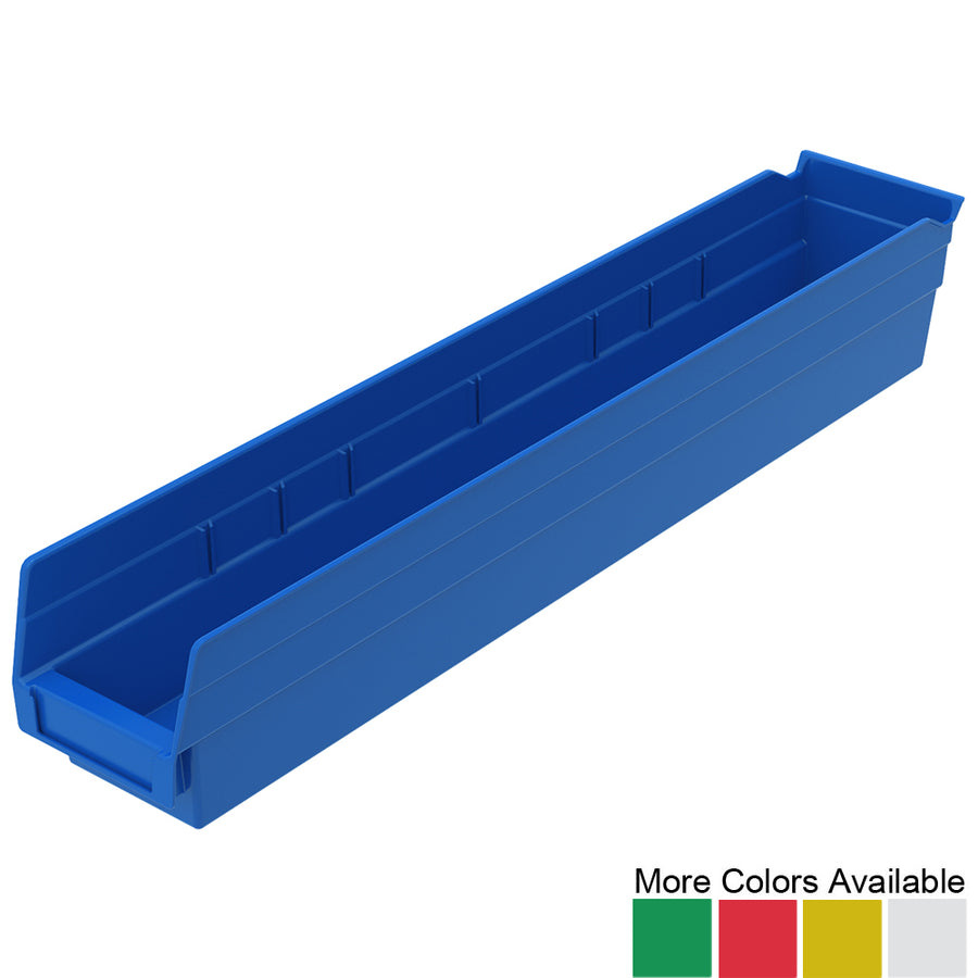 23-5/8"d x 4-1/8"w x 4"h Nesting Shelf Bins - 12 Pack