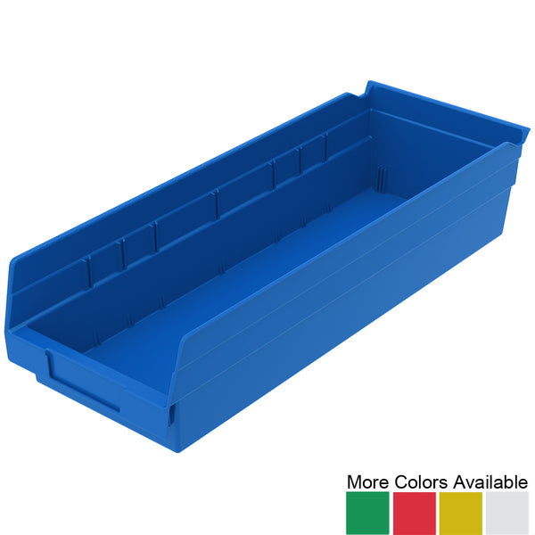 17-7/8"d x 6-5/8"w x 4"h Nesting Shelf Bins - 12 Pack