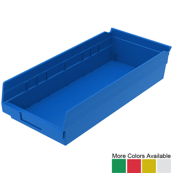 17-7/8"d x 8-3/8"w x 4"h Nesting Shelf Bins - 12 Pack