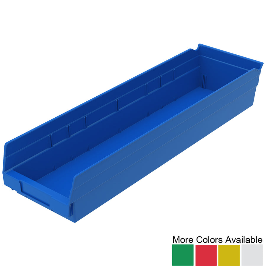 23-5/8"d x 6-5/8"w x 4"h Nesting Shelf Bins - 6 Pack