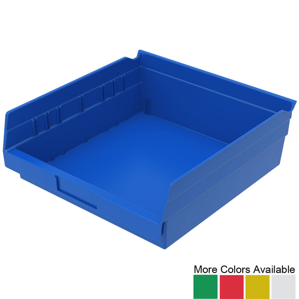 11-5/8"d x 11-1/8"w x 4"h Nesting Shelf Bins - 12 Pack