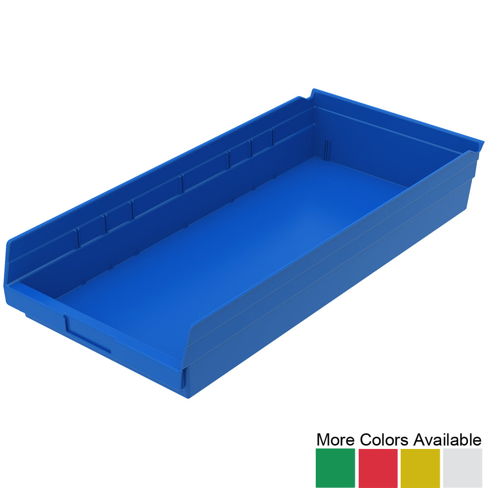 23-5/8"d x 11-1/8"w x 4"h Nesting Shelf Bins - 6 Pack