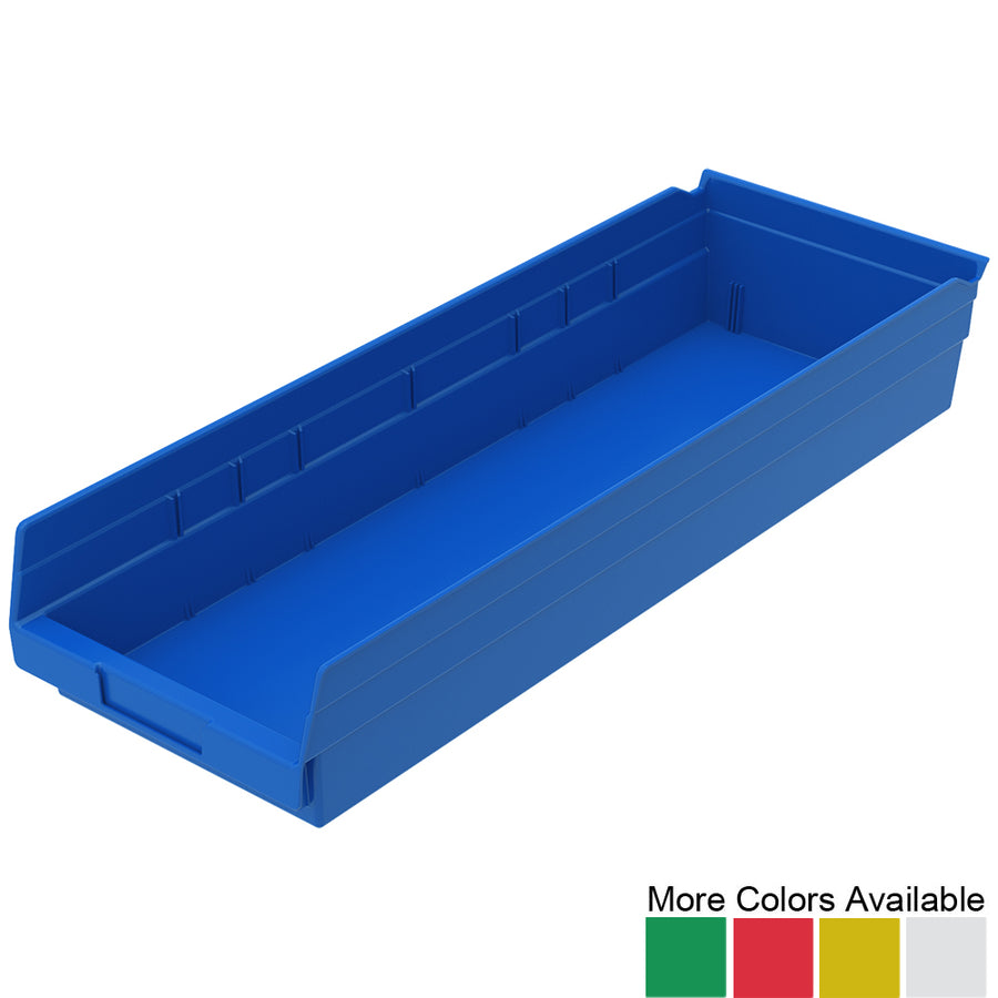 23-5/8"d x 8-3/8"w x 4"h Nesting Shelf Bins - 6 Pack