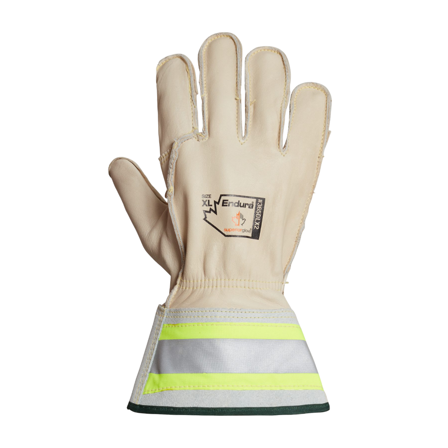 Endura® 365DLX2 2XL Lineman Gloves with Short 2-inch Hi-Viz Cuffs