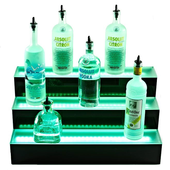 Three Tier LED Bottle Display